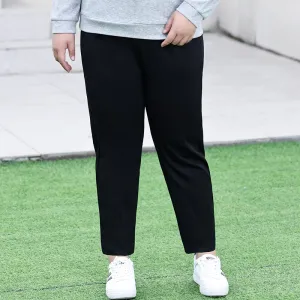 Women Fashion Plus Size Casual High Waist Stretch Leggings