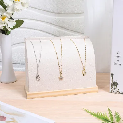 Women Simple Flannel Necklace Jewelry Storage Display Stand