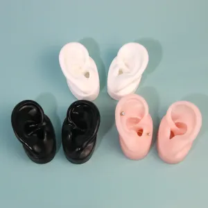 Women Simple Creative Simulation Silicone Ear Jewelry Display Tray