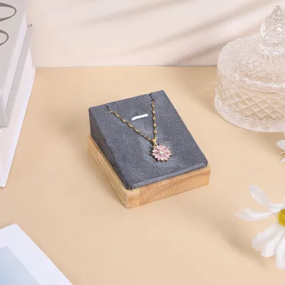 Women Simple Polygon Velvet Jewelry Storage Display Tray
