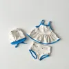 Blue Three-Piece Set