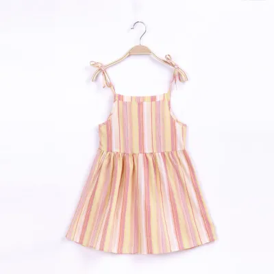 Kids Toddler Girls Casual Cute Tiny Flower Print Strap Princess Dress
