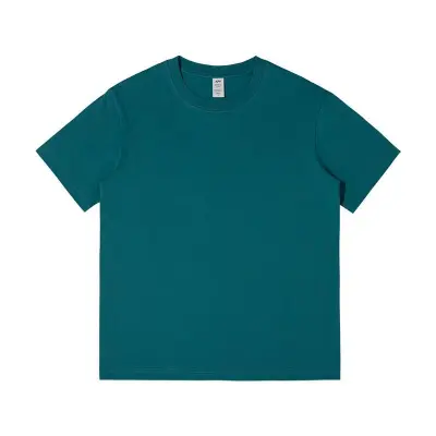 Men Short Sleeve 100% Cotton 230gsm Summer Crew Neck T-Shirt