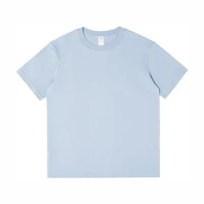 Men Short Sleeve 100% Cotton 230gsm Summer Crew Neck T-Shirt