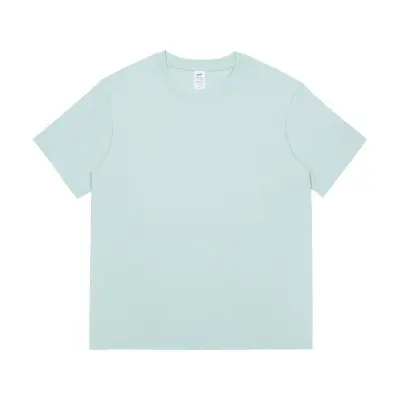 Men Short Sleeve 100% Cotton 230gsm Summer Crew Neck T-Shirt