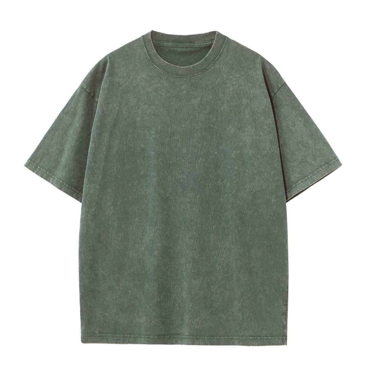 MARKET｜SHORT-SLEEVED ROUND NECK T-SHIRTS (399001360 WAS Jerzees Men's Stitching Crew Neck Polyester T-Shirt, Black