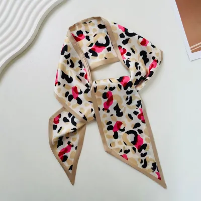 Women Fashion Geometric Rhomboid Print Polyester Long Scarf