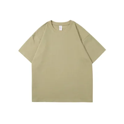 280gsm Unisex 100% Cotton Raglan Sleeve Oversize Crew Neck T-Shirt