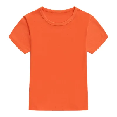 Kids Summer Camp Short Sleeve Crew Neck Quick-Drying T-Shirt