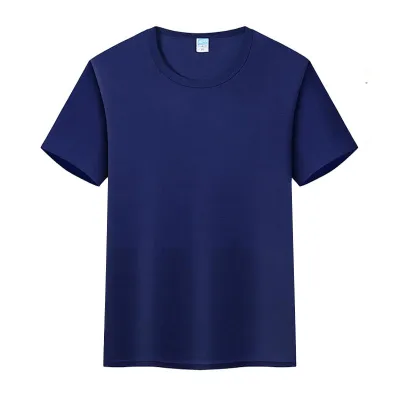 Kids Summer Camp Short Sleeve Crew Neck Quick-Drying T-Shirt