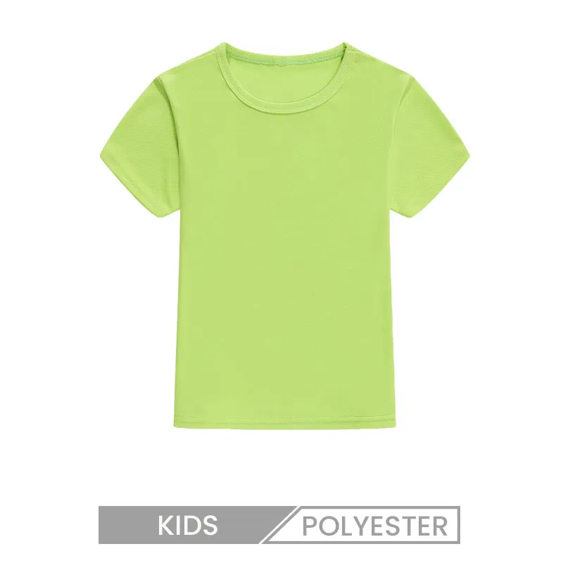Kids Summer Camp Short Sleeve Crew Neck Quick-Drying T-Shirt