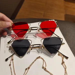 Fashion Unisex Punk Triangle Metal Sunglasses