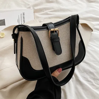 Women Fashion Square PU Underarm Shoulder Bag Street Trend