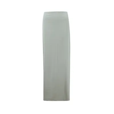 Women's Solid Color Slim Irregular Hem Skirt