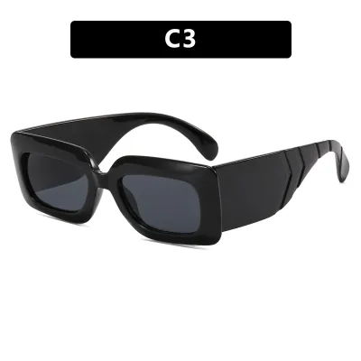 Women Fashion Retro Snakeskin Square Sunglasses