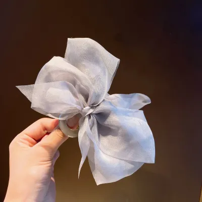 Women Fashion Gauze Bow Hair Claw Clip
