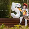White Number 5 Sticker