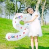 White Number 9 Sticker