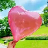 18 Inch Transparent Color Love (Red)