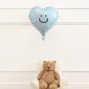 18 Inch Retro Blue Love Smiley Face Sticker