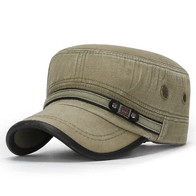 Neutral Simple Washable Old Flat Cap
