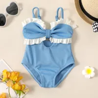 Kids Toddler Girls Casual Cute Tiny Flower Print One Piece Swimwear