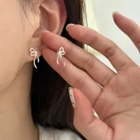 Women'S Fashion Sterling Silver Willow Leaf Tassel Earrings