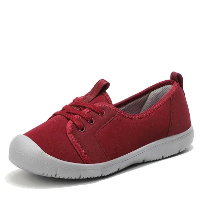 Women Plus Size Casual Breathable Flat Walking Sneaker with Abstract Pattern
