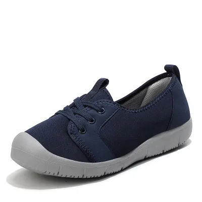 Women Plus Size Casual Breathable Flat Walking Sneaker with Abstract Pattern