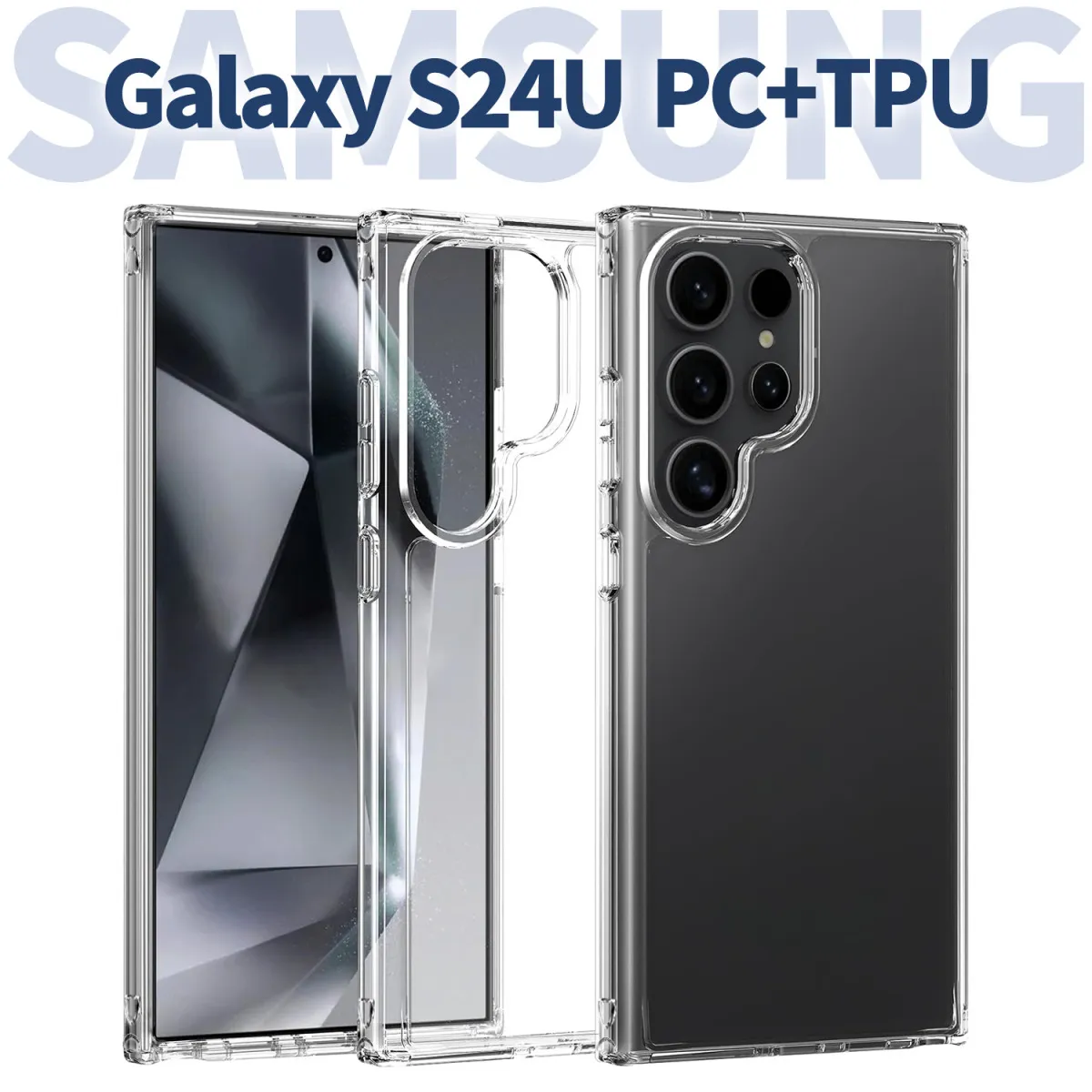 Samsung S24 Ultra Clear Drop-Resistant Phone Case