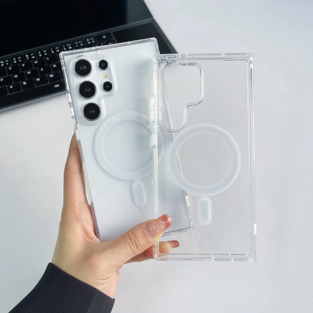 Samsung S24 Ultra Drop-Resistant Clear TPU Phone Case