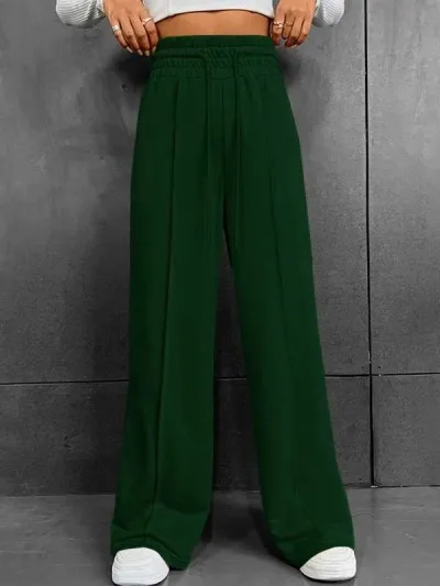 Sports Casual Women Straight Loose Sweatpants Wide Leg Pants