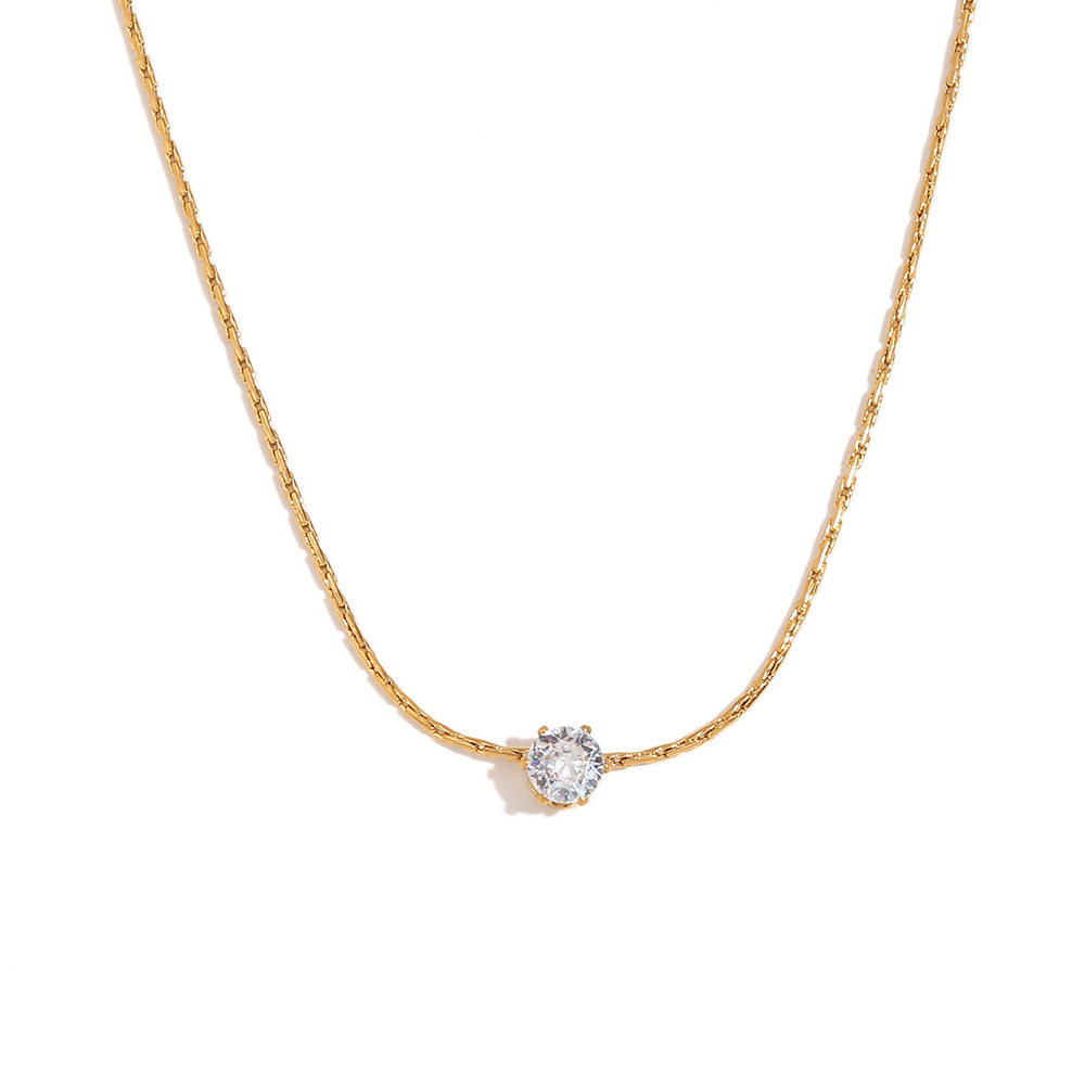 アクセサリー 33club choice special necklace 50cm Zinzi Sterling Silver Bicolor Necklace Trendy Rolo and Gold