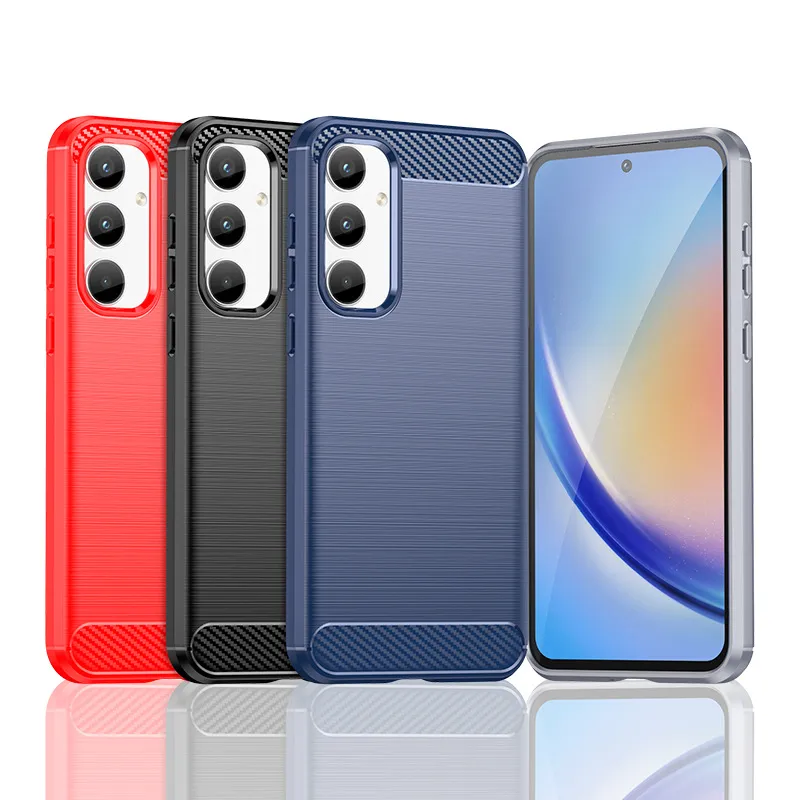 For Samsung A35 A55 A25 5G A15 4G Brushed Soft Silicone Full Coverage Drop-Resistant Mobile Protective Case