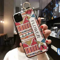 Irregular Red Geometry-Soft Shell With Wrist Strap