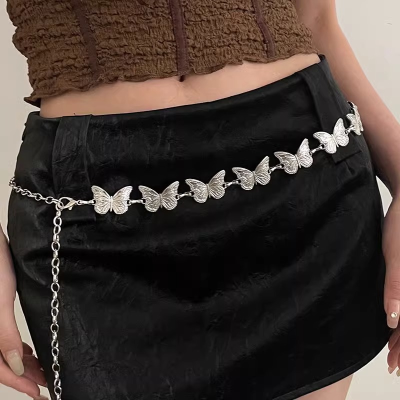 小物 archive D.I.A butterfly chain belt y2k Butterfly Chain Belt Perler Butterfly Chain Belt Accessories