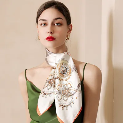 Women Spring Causal Polka Dot Skinny Neckerchief