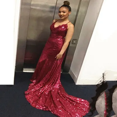 Women Sexy Sequins Sling Party Dress