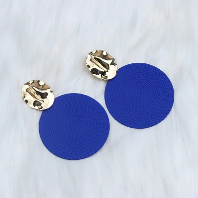 Summer Bohemian Geometric Solid Color Exaggerated Earrings