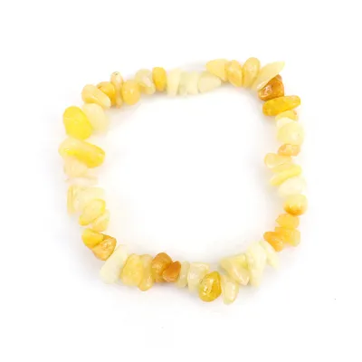Fashion Natural Crystal Gravel Bracelet Unisex Retro Ethnic Geometry