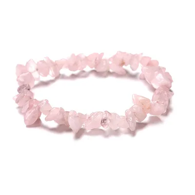 Fashion Natural Crystal Gravel Bracelet Unisex Retro Ethnic Geometry