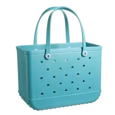 Medium Fashion Solid Color Large Capacity EVA Hollow Tote Bag