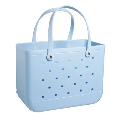 Medium Fashion Solid Color Large Capacity EVA Hollow Tote Bag