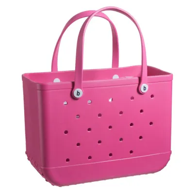 Medium Fashion Solid Color Large Capacity EVA Hollow Tote Bag