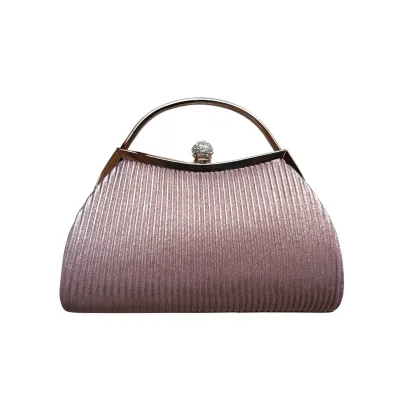 Women Fashion Shell Handle Evening Bag Polyester Envelope Clutch Party Bag