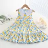 Blue Leaf Yellow Floral