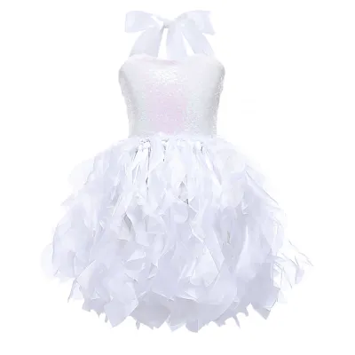 Kids Toddler Girls Sequins Sleeveless Tutu Princess Party Dress
