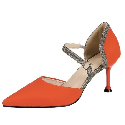 Summer Women Fashion Sexy Pointed Toe Pumps Rubber Sole
