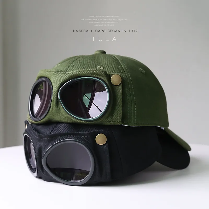 Simple Creative Dome Sunshade Cap With Glasses