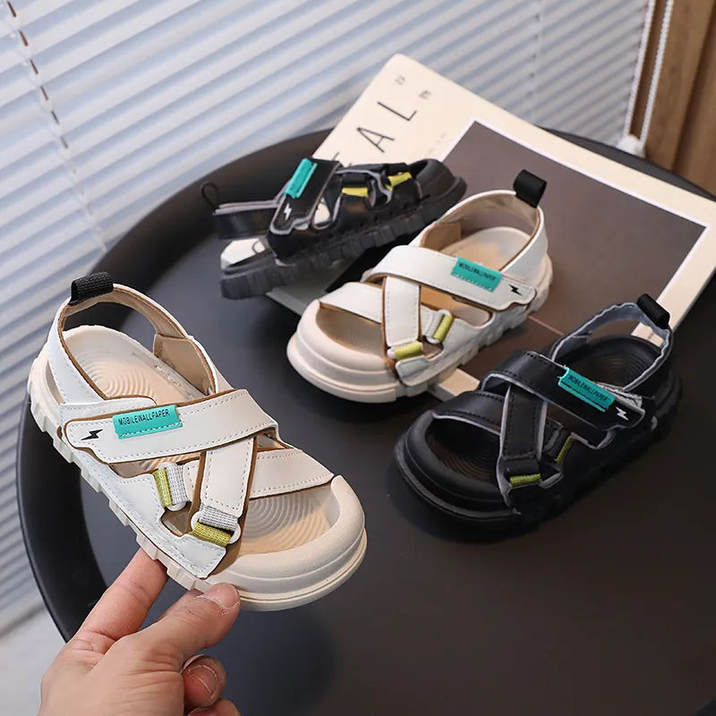 Children Fashion Boy Sports Sandals PU Upper Movement Rubber Sole
